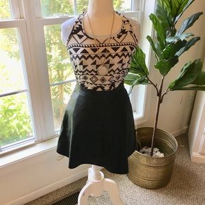 Vegan Leather Mini Skirt